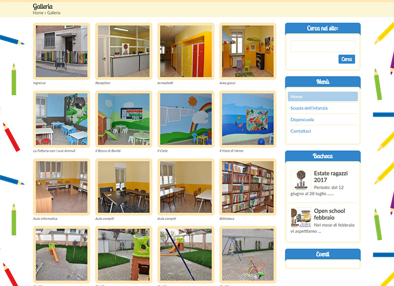 realizzazione sito web per scuola dell'infanzia