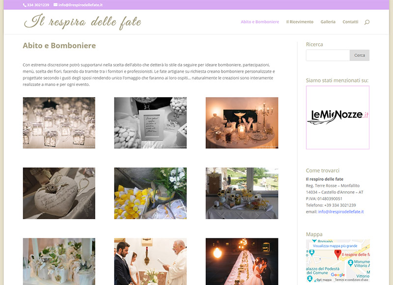 realizzazione sito web per wedding planner