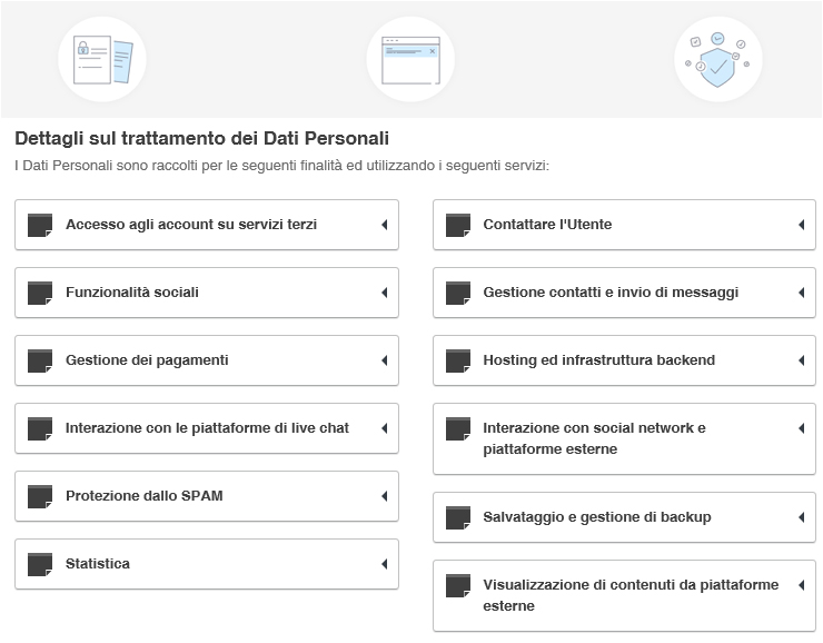 Privacy Policy e la Cookie Policy 