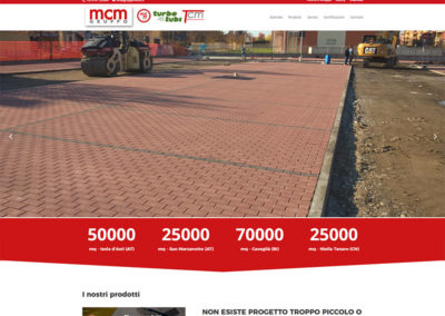 Realizzazione sito web per azienda specializzata nella produzione di manufatti di conglomerato cementizio