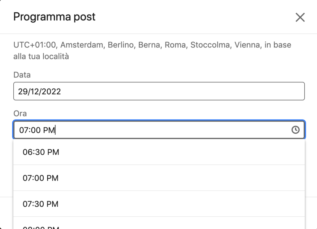 programmare post in linkedin